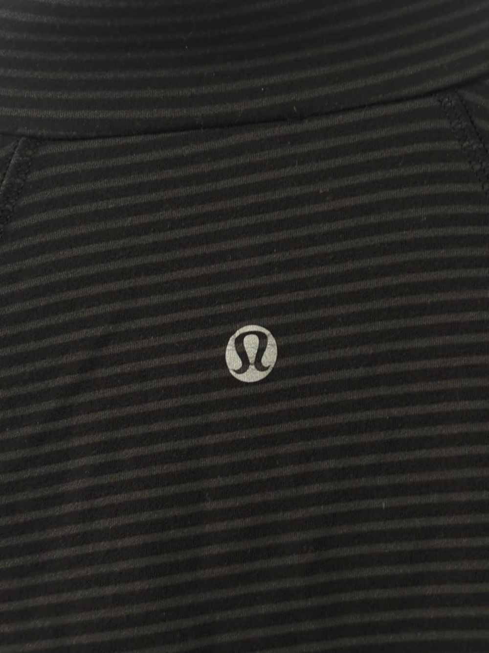 lululemon athletica Black 1/4 Zip Sweater with Blue Panels - Picture 8 of 8